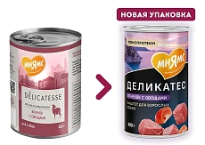 Мнямс Деликатес Паштет из ягненка с овощами для собак