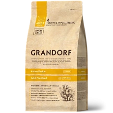 Grandorf Probiotics Adult Sterilized (4 вида мяса)