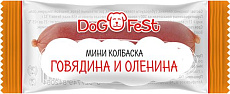 Dog Fest Мини-колбаска из говядины и оленины, 20 шт/уп.