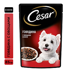 Cesar для взрослых собак (Говядина с овощами)