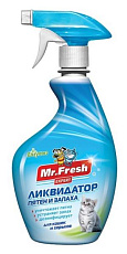 Mr. Fresh Ликвидатор пятен и запаха для кошек и хорьков 3в1, 500 мл