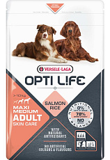 Opti Life Adult Skin Care Medium & Maxi (Лосось и рис)