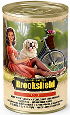Brooksfield Adult Dog (Говядина, индейка, рис)