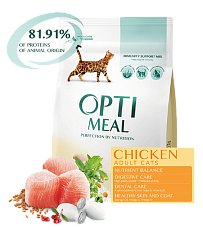 Optimeal для взрослых кошек (Курица)