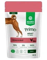 Nature's Protection Prime Adult Dog Active (Курица и говядина в соусе)