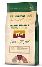 Fitmin Dog Medium/Maxi Maintenance (Ягненок, говядина)
