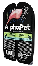  AlphaPet Superpremium Кролик и черника в соусе