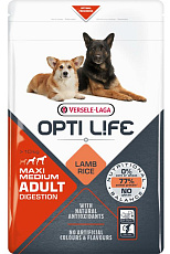 Opti Life Adult Digestion Medium&Maxi (Ягненок и рис)