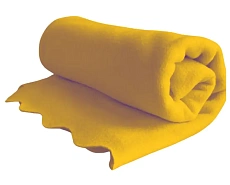 Уютный плед Плед флисовый, Горчичный Желтый