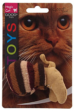 Magic Cat Игрушка для кошек Кошка в плетеном мешке, 9 см