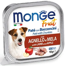Monge Dog Fruit Pate (Ягненок/яблоко)