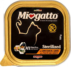 Паштет MioGatto Steril Poultry and Carrots