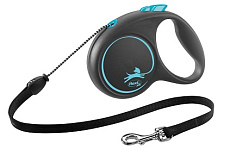 Поводок-рулетка "Flexi" "Black Design" М, трос