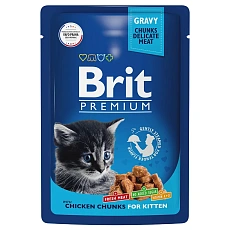 Brit Premium Пауч для котят (Цыпленок в соусе)