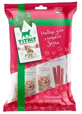 ТИТБИТ Колбаски для кошек Двойное удовольствие 4 вкуса (Новогодняя коллекция)
