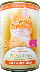 My Happy Pets Premium Консервы для кошек (Телятина, домашняя птица)