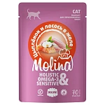 Molina Пауч для кошек (Цыплёнок и лосось в желе)