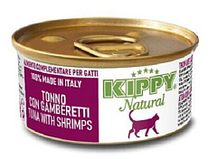 Kippy Cat Natural Консервы с тунцом и креветками