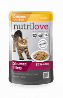 Nutrilove NMpouch Cat Chicken in jelly – Garfield.by