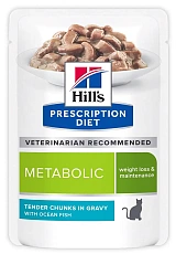 Hill's Prescription Diet Metabolic Влажный корм для кошек (Океаническая рыба)
