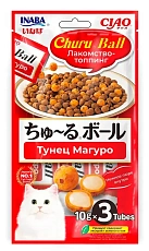 INABA CIAO Churu Ball Лакомство-топпинг Тунец Магуро