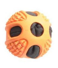 CAMON Мячик из резины с набивкой и пищалкой, 6,3 см