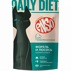 ENSO Daily Diet Пауч для кошек (Форель и лосось в соусе)