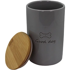 №1 Емкость керамическая с деревянной крышкой