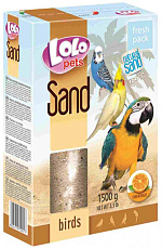 Lolo Pets Песок апельсиновый для птиц, 1,5 кг