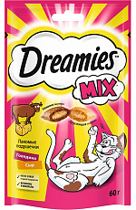 Dreamies Подушечки для кошек с говядиной и сыром