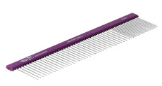Hello Pet Расческа с круглой фиолетовой ручкой, 25 см