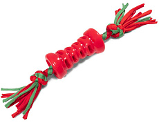 Triol Игрушка NEW YEAR для собак Гантелька с плетеной веревкой