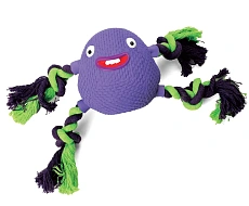 Triol HORROR Игрушка для собак Фиолетовый зубастик с веревками
