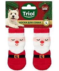 Triol NEW YEAR Носки для собак Дед Мороз