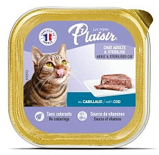 Plaisir Паштет для кошек (Треска)
