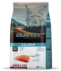 BRAVERY Adult Sterilized Cat (Лосось)