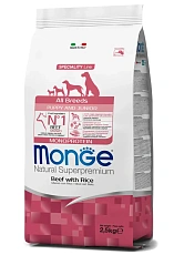 Monge Dog Speciality Puppy & Junior All Breeds (Говядина, рис)