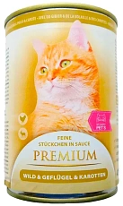 My Happy Pets Premium Консервы для кошек (Дичь, птица, морковь)