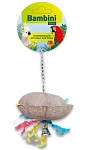 Bambini Pets Игрушка для крупных попугаев Кокосик с колокольчиком