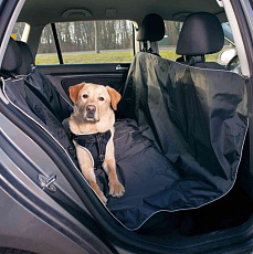 JollyPaw Автомобильная подстилка на сиденье для собак, черный