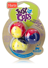 Игрушка для кошек "Мягкие шарики с блестками"