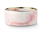 Red Bow Миска керамическая, розовый мрамор/золото