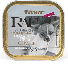ТИТБИТ Консервы для собак RAF (Баранина)