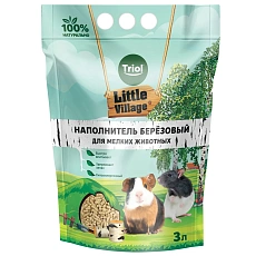 Triol Little Village Наполнитель березовый для мелких животных 