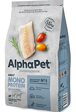 AlphaPet Monoprotein Dog Small Adult (Белая рыба)
