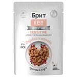 Брит Кеа Sensitive Пауч для взрослых кошек (Индейка и клюква)
