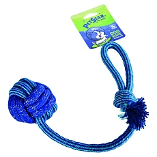 PetStar Игрушка для собак Мяч веревочный с канатом