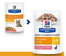 Hill's Prescription Diet c/d Multicare Urinary Care для кошек с лососем