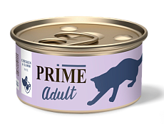 Prime Adult Консервы (Паштет из курицы и ягненка) для кошек