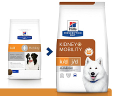 Hill's Prescription Diet k/d, Mobility Kidney, Joint Care корм для собак